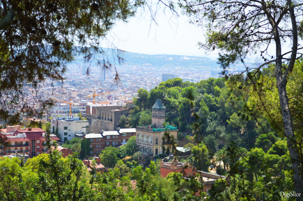 View from the top of Parc Güell, Barcelona