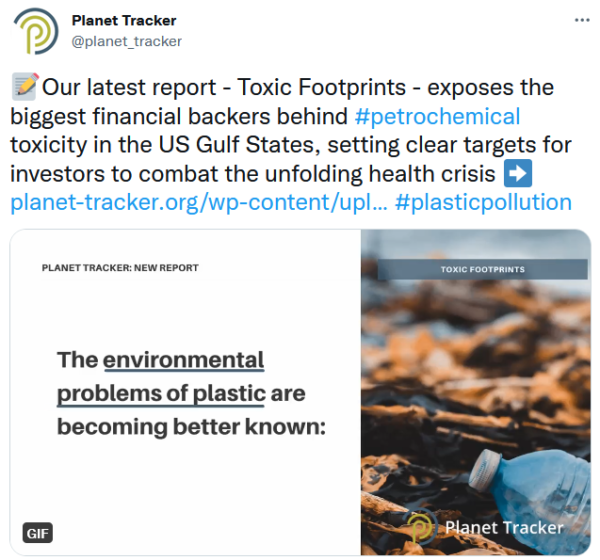 Toxic Footprints - Exposing the investors behind petrochemical toxicity in the US Gulf States campaign